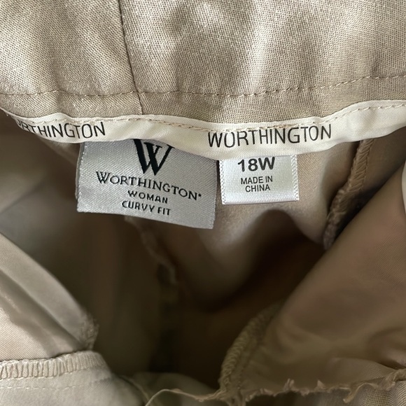 Worthington curvy fit khakis size 16W tan - Picture 3 of 8